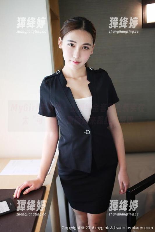 MyGirl美媛馆 - 王雨纯全套职业装实在太“可”了，原图起来跟我这赞叹