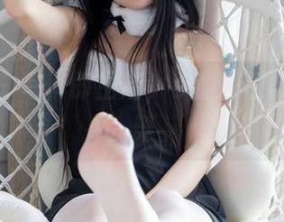 袜啵啵 – 写真即生活，小甜豆要与蓝丝共舞